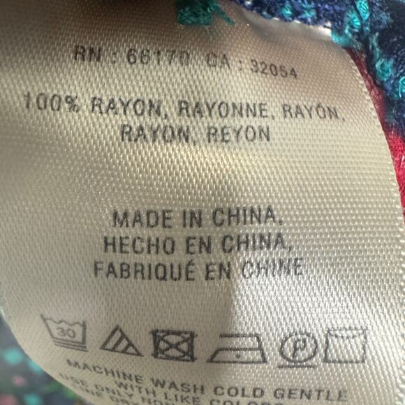 Maeve Anthropologie Shirt Womens 0 Multicolor Aztec Drop Waist Western Tunic - Picture 5 of 10